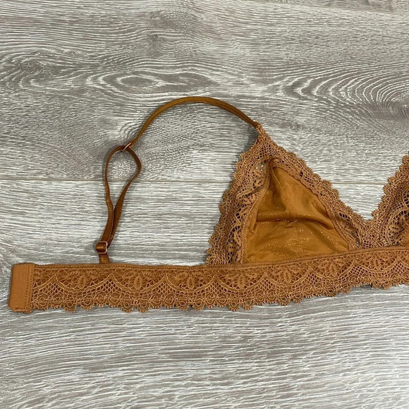 Auden Unlined Bralette Bronze Sparkle Lace XS - Picture 12 of 15
